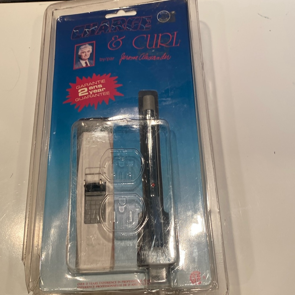 NWOT & Vintage 1980s Charge & Curl Curling Iron